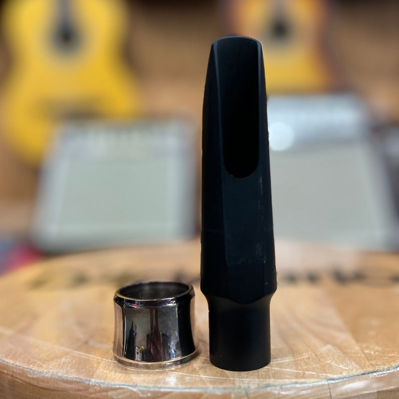USED JodyJazz HR* Hard Rubber Baritone Saxophone Mouthpiece Model 5 (.090 Tip) w/ Power Ring Ligature