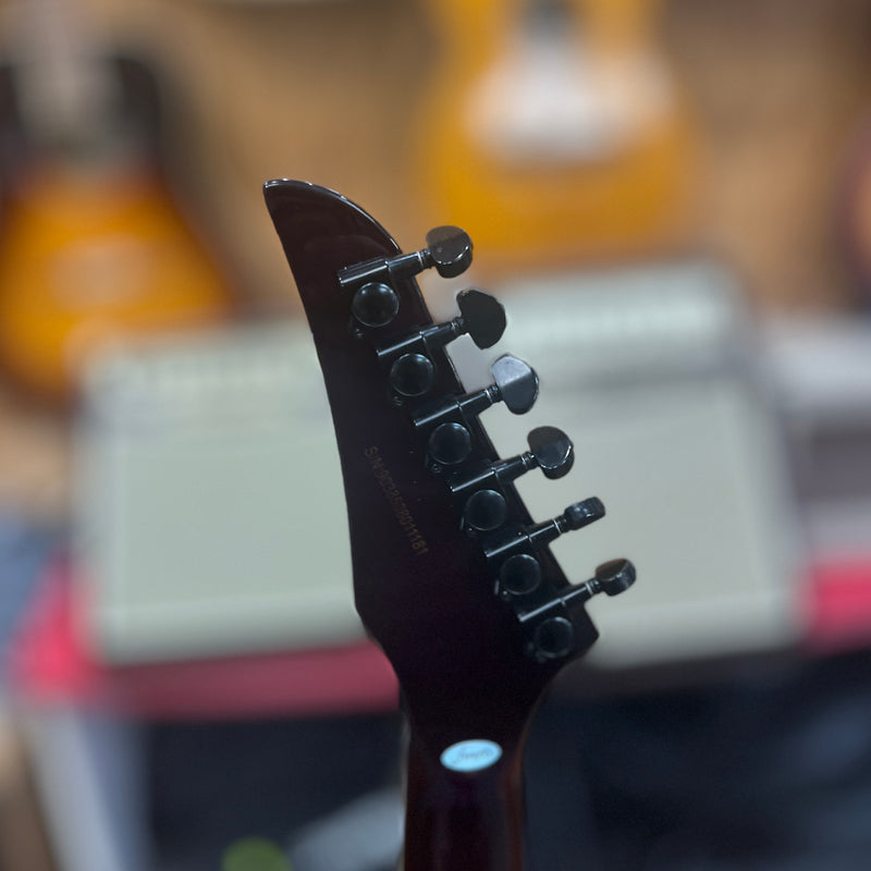 USED Firefly FFLX Explorer-Style Electric Guitar, Purple Burst