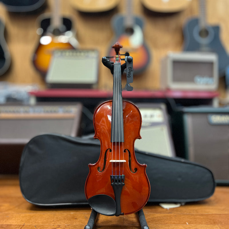 USED Brandenburg VN-880 Violin Outfit with Case and Bow, 1/2