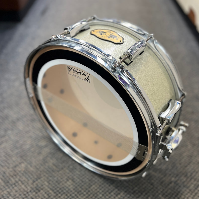 USED Pearl 5.5X14 Vision Series Snare Drum, Silver Sparkle