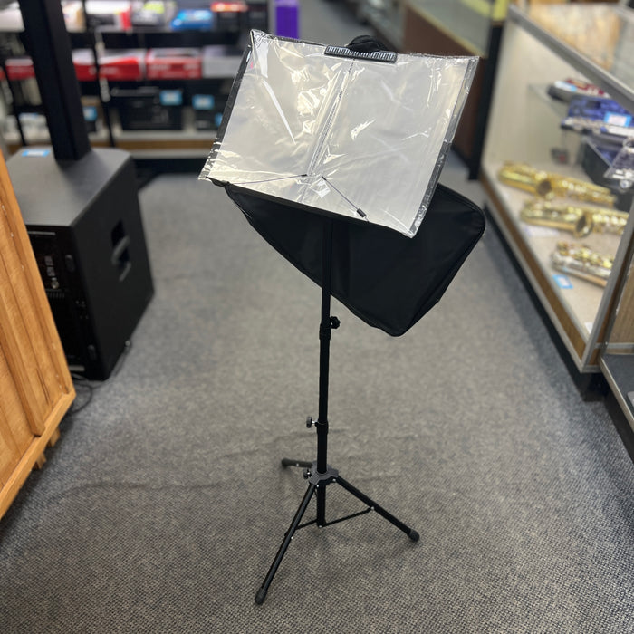 USED CAHAYA Dual Use Sheet Music Stand with  Desktop Book Stand & Carrying Bag, Sheet Music Folder