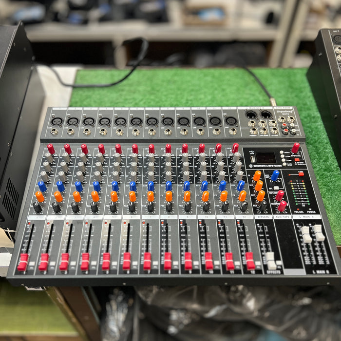 USED Depusheng 12 Channel Mixer Mixing Console With USB