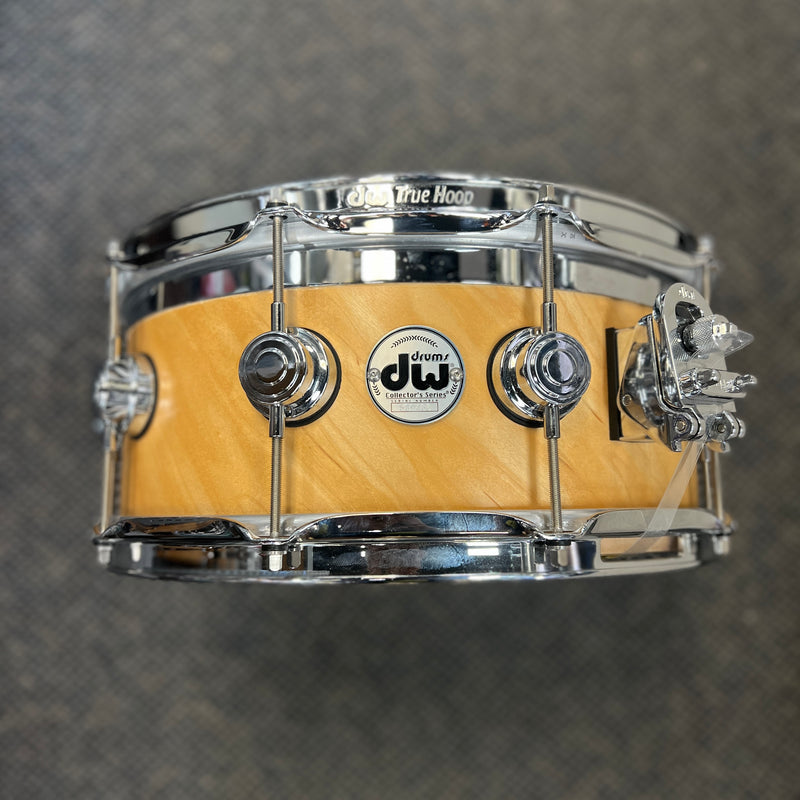 USED DW Collector's Top Edge Snare Drum 6x14, Natural Maple