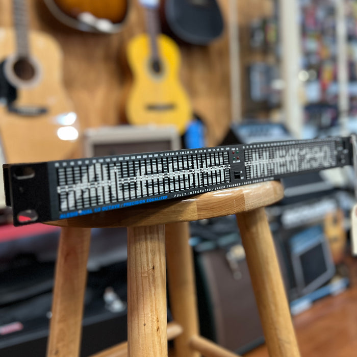 VINTAGE Alesis M-EQ 230 Dual 1/3 Octave Precision Equalizer with Power Supply Black