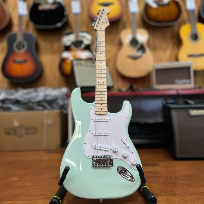 USED Squier Stratocaster Electric Guitar, Sea Foam Green