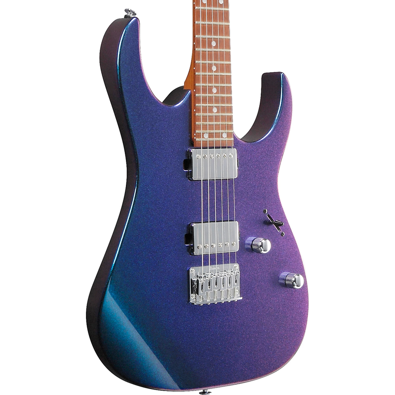 Ibanez GIO GRG121SP Solidbody Electric Guitar, Blue Metal Chameleon
