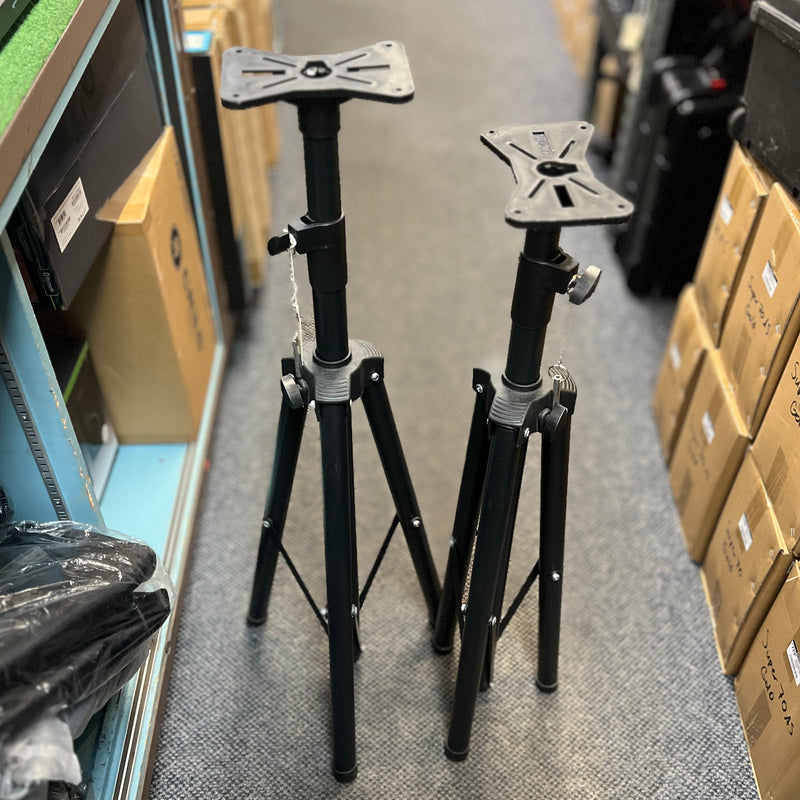 USED NX Speaker Stands with Removable Adapter for Screw-on Tops (PAIR)