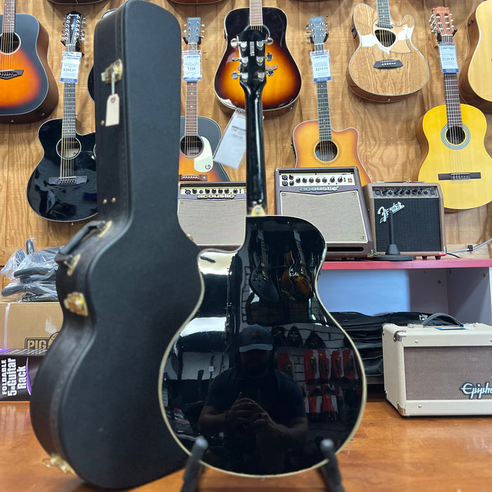USED Yamaha APX600 Acoustic-Electric Guitar w/ Hardshell Case, Black