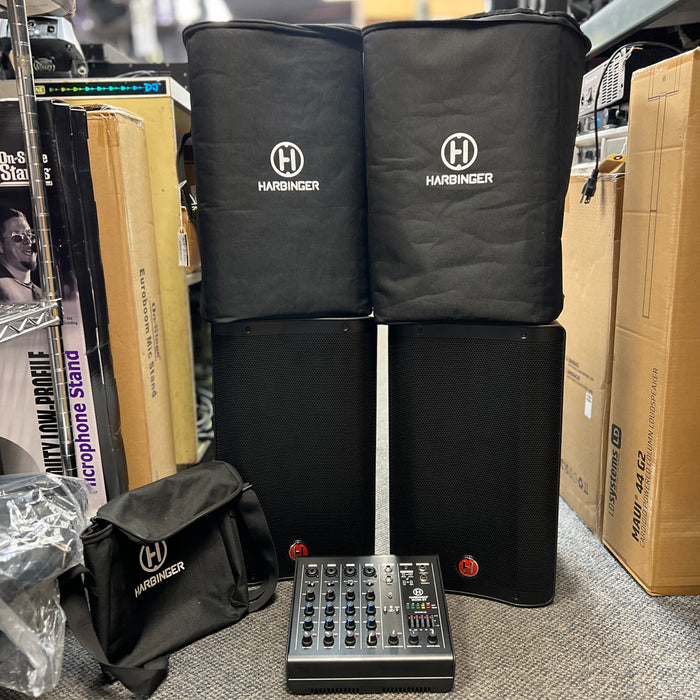 USED Harbinger M200-BT Portable PA System W/ Covers