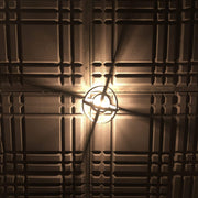 Acoustic Treatment Rigid Ceiling Tile, 24x24, Charcoal "4 Corner Stripes" Pattern-Dirt Cheep