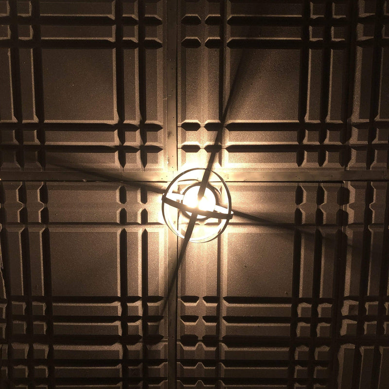 Acoustic Treatment Rigid Ceiling Tile, 24x24, Charcoal "4 Corner Stripes" Pattern-Dirt Cheep