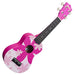 Amahi DDUK4 Tropical Series Soprano Ukulele, Pink Flower-Dirt Cheep