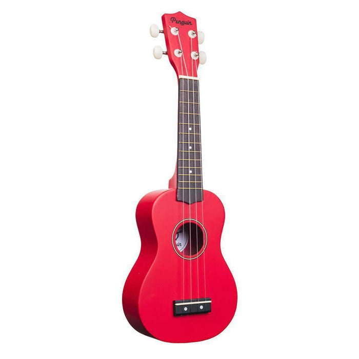 Amahi PGUK Penguin Student Ukulele with Bag, Red-Dirt Cheep