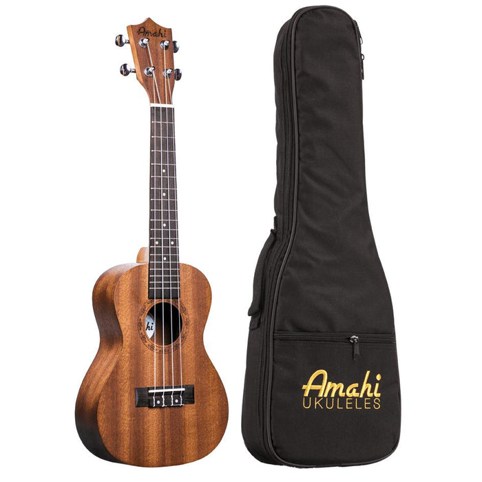 Amahi UK210C Concert Mahogany Ukulele With deluxe Bag-Dirt Cheep