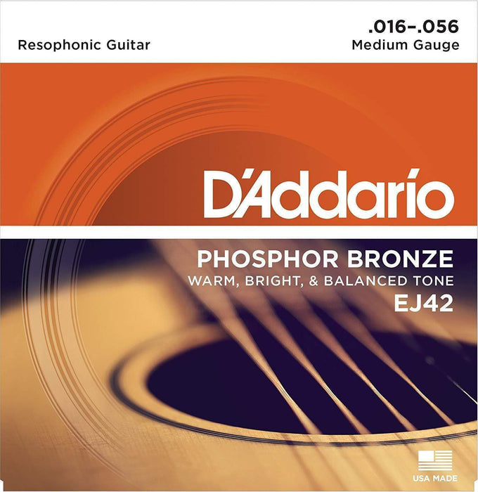 D'Addario EJ42 Resophonic Guitar Strings, 16-56-Dirt Cheep