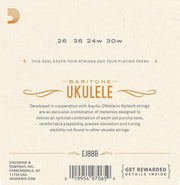 D'Addario EJ88B Nyltech Ukulele Strings, Baritone-Dirt Cheep