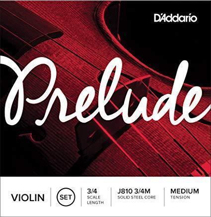 D'Addario J810 3/4M PRELUDE VIOLIN SET 3/4 MED-Dirt Cheep
