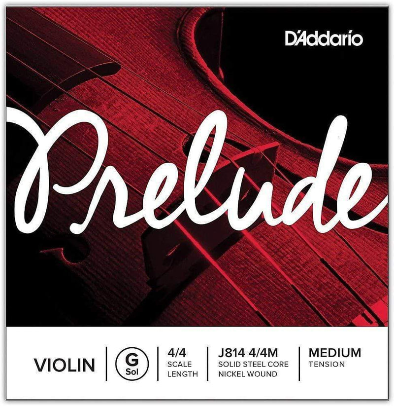 D'Addario Prelude Violin Single G String J814 4/4m-Dirt Cheep