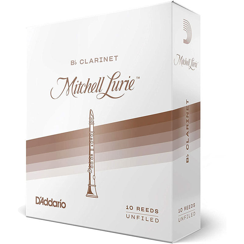 D’Addario Woodwinds Mitchell Lurie Bb Clarinet Reeds, Strength 3.0, 10-pack