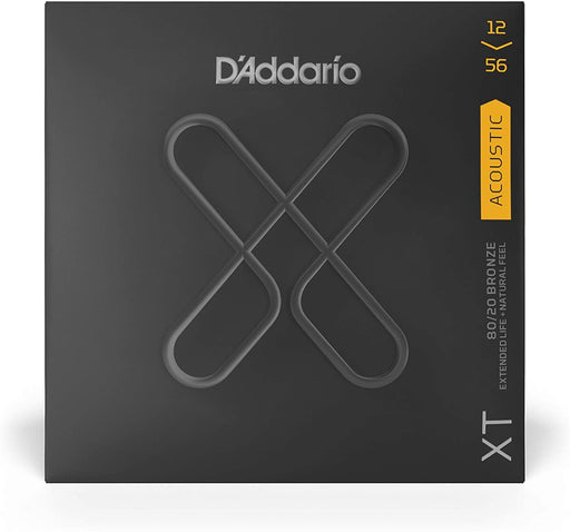 D'Addario XT 80/20 Bronze Acoustic Guitar Strings, Extended Low End (XTABR1256)-Dirt Cheep