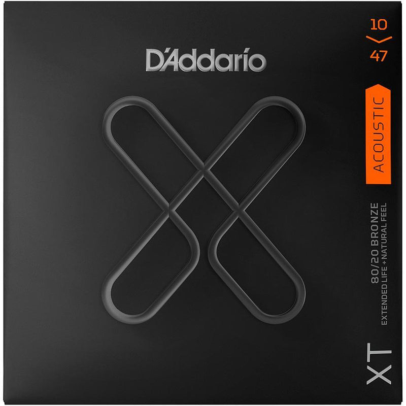 D'Addario XT Phosphor Bronze Acoustic Guitar Strings, Extra Light, 10-47