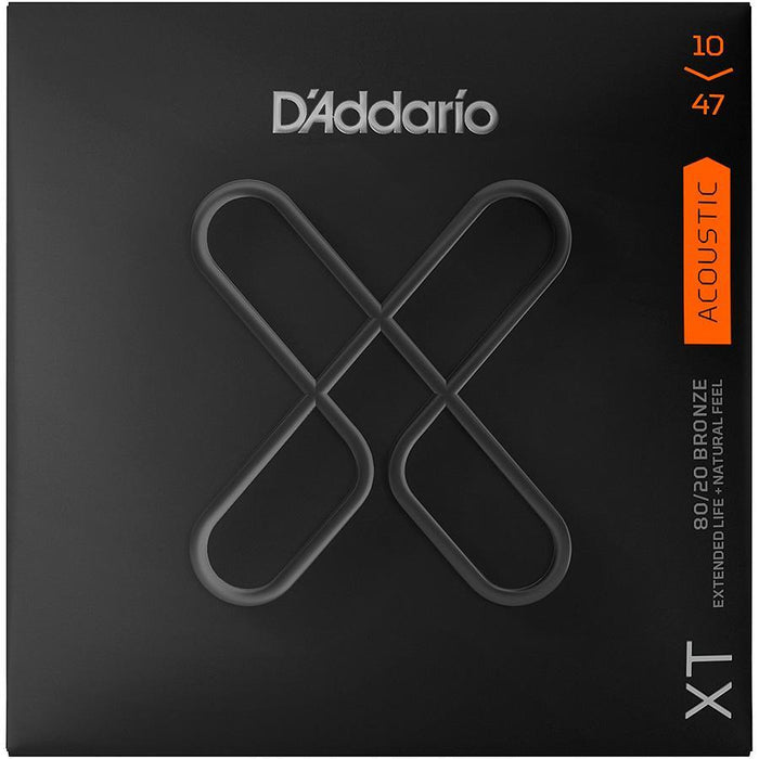 D'Addario XT Phosphor Bronze Acoustic Guitar Strings, Extra Light, 10-47