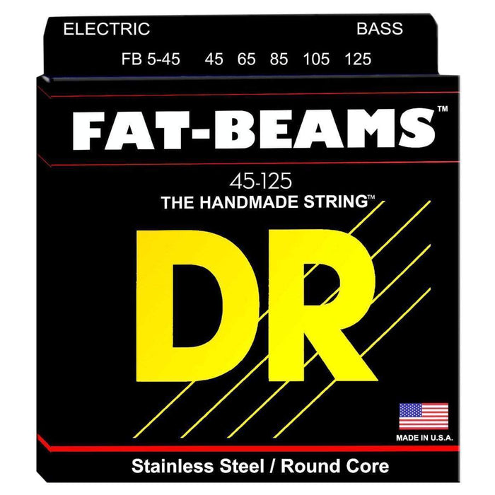 DR Strings FB5-45 Fat-Beams Bass 5 Strings Medium 45-125-Dirt Cheep
