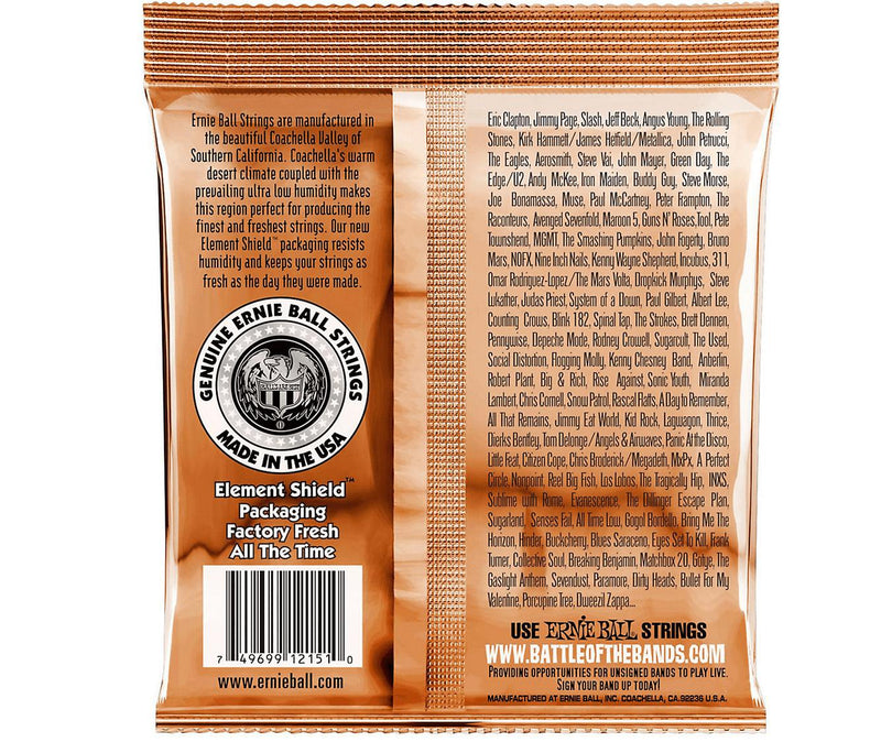 Ernie Ball 2151 Rock And Blues Earthwood Phosophor Bronze Acoustic Strings - .010-.052-Dirt Cheep