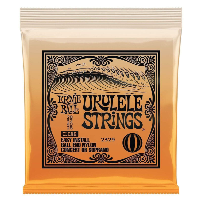 Ernie Ball 2329 Concert/Soprano Nylon Ball End Ukulele Strings - Clear-Dirt Cheep