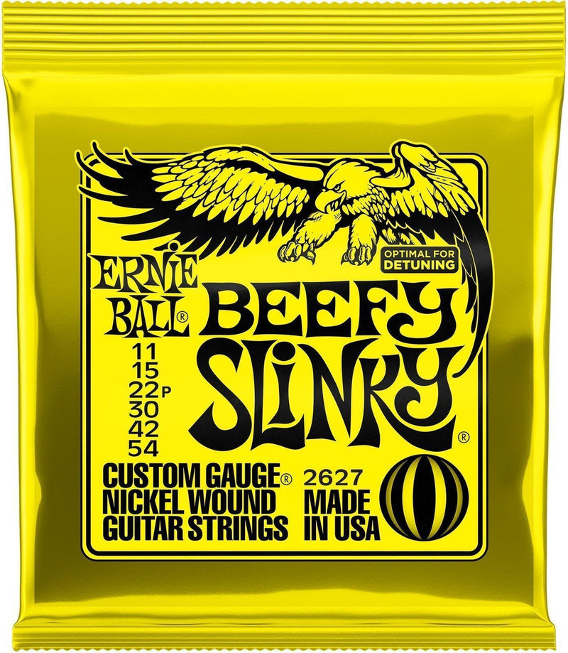 Ernie Ball 2627 Beefy Slinky Nickel Wound Set, .011 - .054-Dirt Cheep
