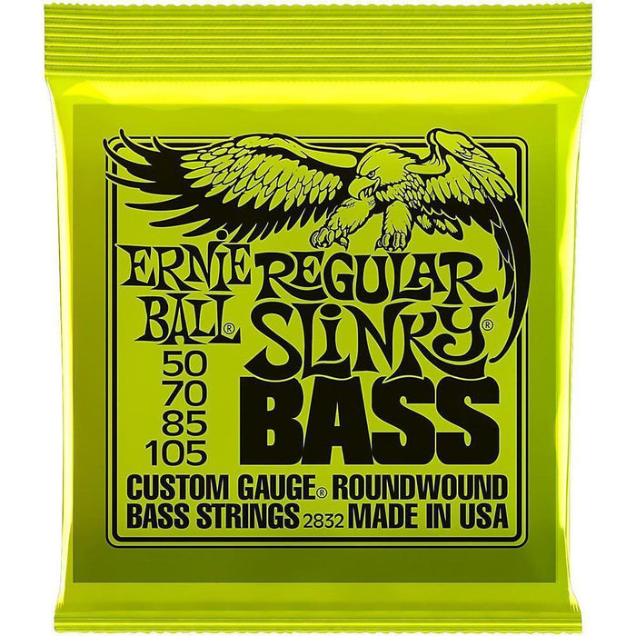 Ernie Ball 2832 Regular Slinky Nickel Wound Bass Set (50-105)-Dirt Cheep