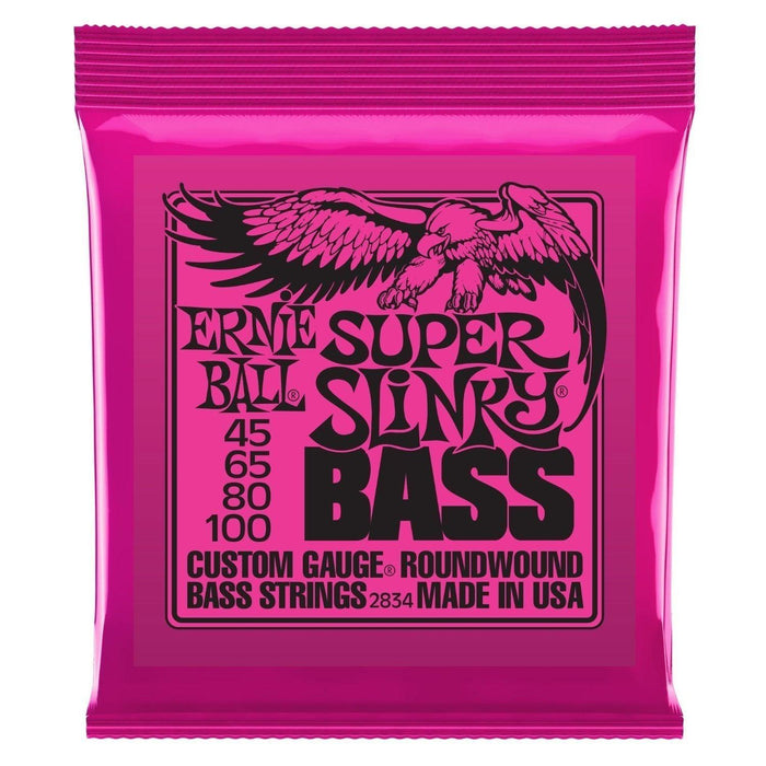 Ernie Ball 2834 Super Slinky Nickel Round Wound Bass Set, .045 - .100-Dirt Cheep