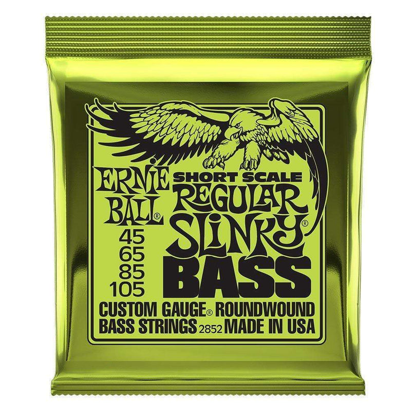 Ernie Ball 2852 Regular Slinky Nickel Wound Short Scale Electric Bass Strings - .045-.105-Dirt Cheep