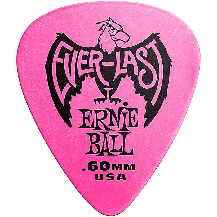 Ernie Ball P09179 .60mm Pink Everlast Picks 12-pack