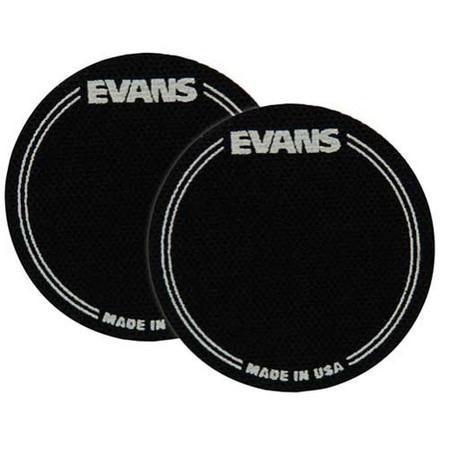 Evans EQ Single Pedal Patch, Black Nylon, 2 pack-Dirt Cheep