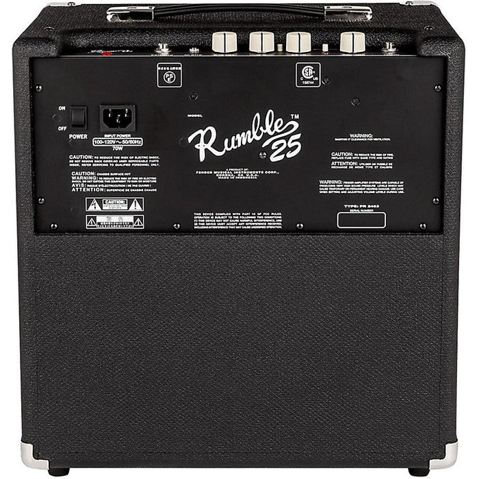 Fender Rumble 25 1x8 25W Bass Combo Amp