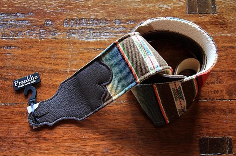 Franklin Straps FSCL-SB-CH 3" Saddle Blanket/Cinch/Chocolate Leather End Tab