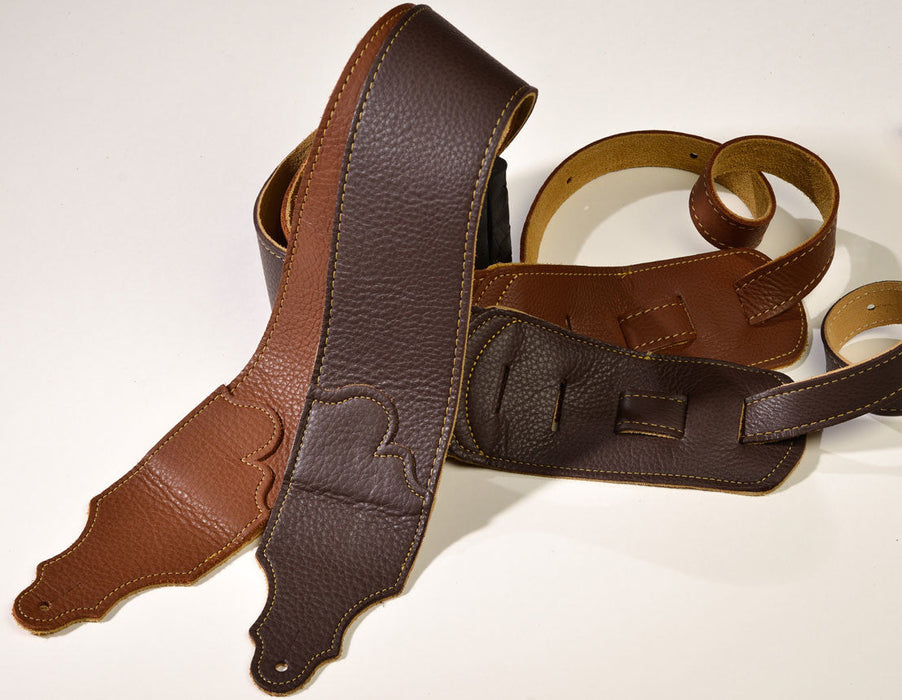 Franklin Straps FSW-CA-G Original Natural Glove Leather Strap 3 Inch, Caramel, Made in USA