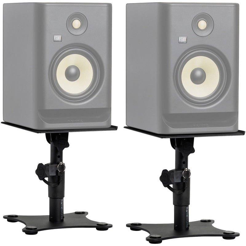 Gator Frameworks GFWSPKSTMNDSK Desktop Studio Monitor Stands, Pair