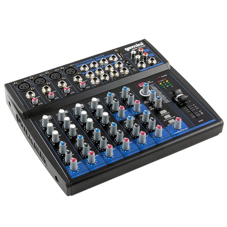 Gemini GEM-12USB 12-Channel Mixer with Bluetooth