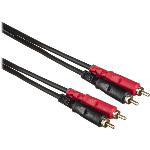 HOSA CRA-203 Dual RCA Male to RCA Male Cable, 6 Feet