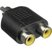 HOSA GRF-398 Male RCA to 2 Female RCA Adapter-Dirt Cheep