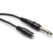HOSA MHE-325 3.5 mm TRS to 1/4 inch TRS Headphone Adaptor Cable, 25 feet-Dirt Cheep