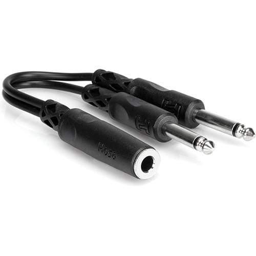 HOSA YPP-106 1/4" Female to Dual 1/4" Male Y-Cable (6")-Dirt Cheep