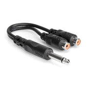 HOSA YPR-103 Y Cable, 1/4 in TS to Dual RCAF-Dirt Cheep