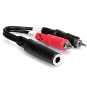 HOSA YPR-257 Stereo Breakout, 1/4 in TRSF to Dual RCA-Dirt Cheep