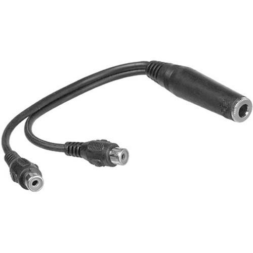 HOSA YRA-115 Y Cable, 1/4 in TSF to Dual RCAF-Dirt Cheep