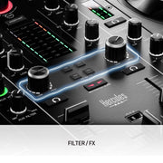 Hercules DJControl Inpulse 500: 2-deck USB DJ controller for Serato DJ and DJUCED (included)-Dirt Cheep
