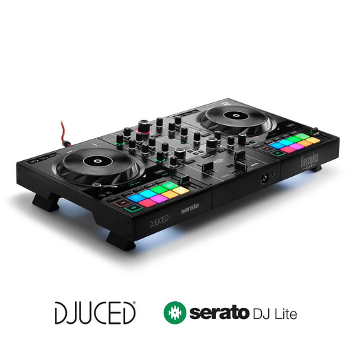 Hercules DJControl Inpulse 500: 2-deck USB DJ controller for Serato DJ and DJUCED (included)-Dirt Cheep