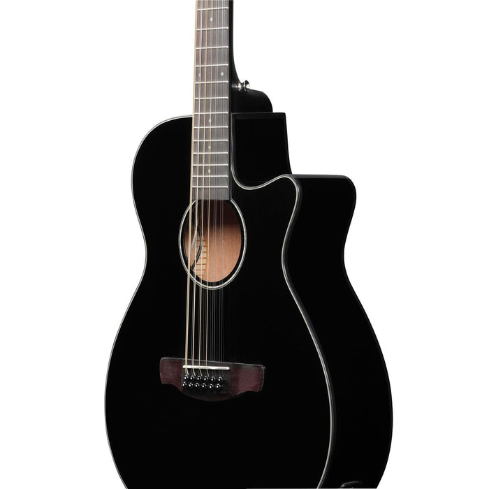 Ibanez AEG5012 12-String Acoustic-Electric Guitar, Black